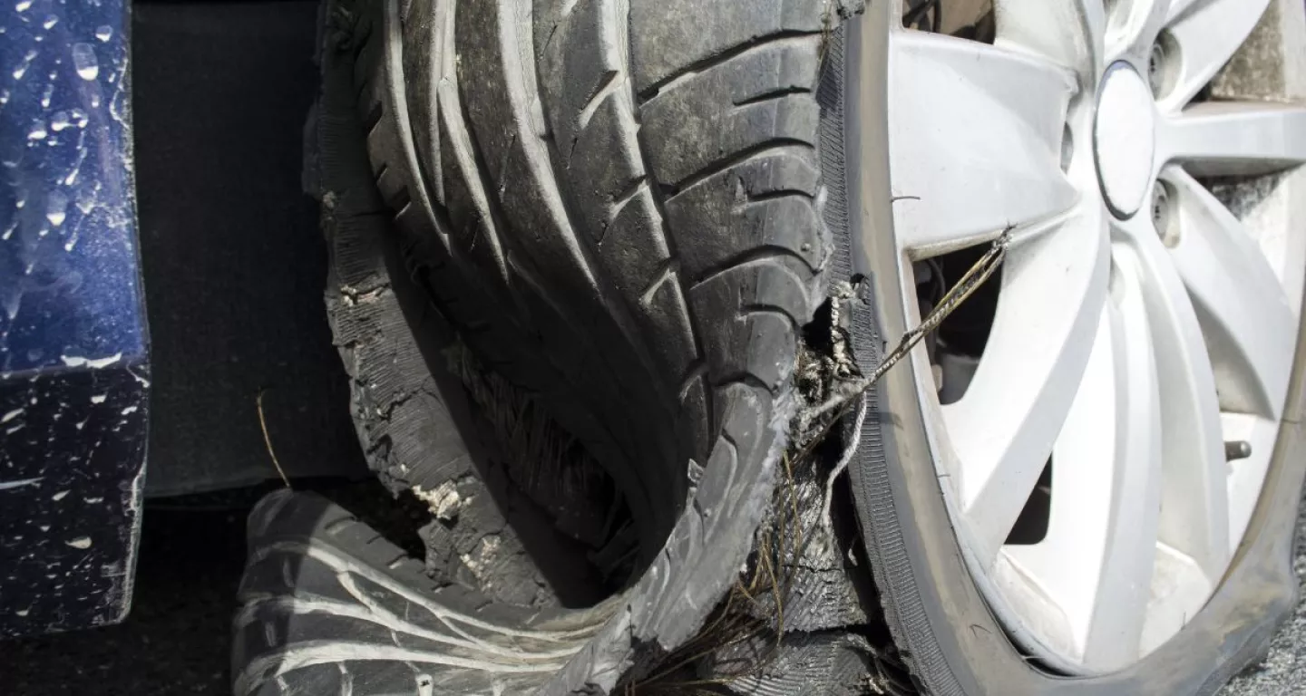 truck tire road debris accident New Jersey